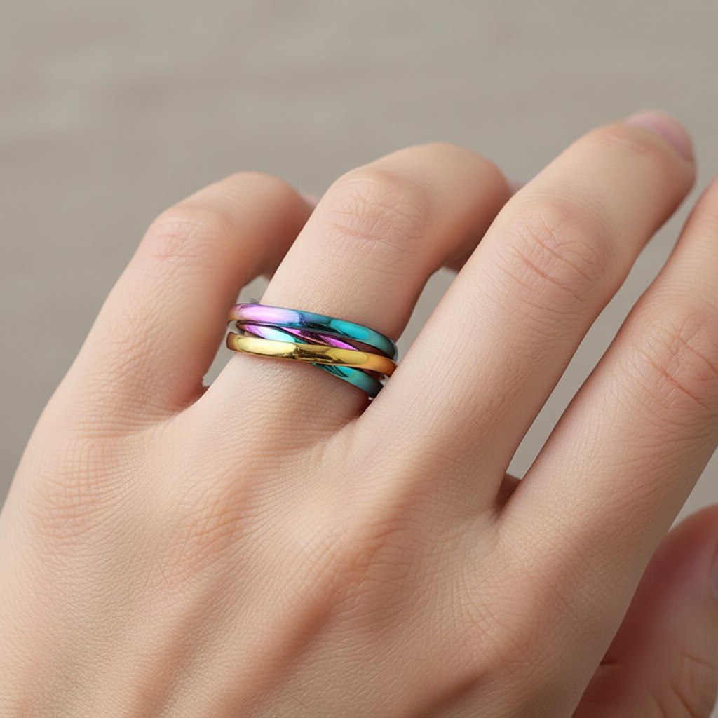 Sansen – Three-Ring Geometric Set