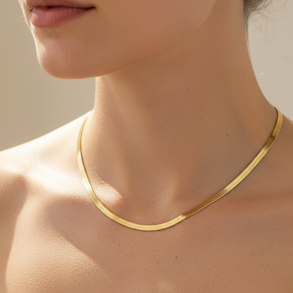 Naomie – Choker Necklace Snake Chain