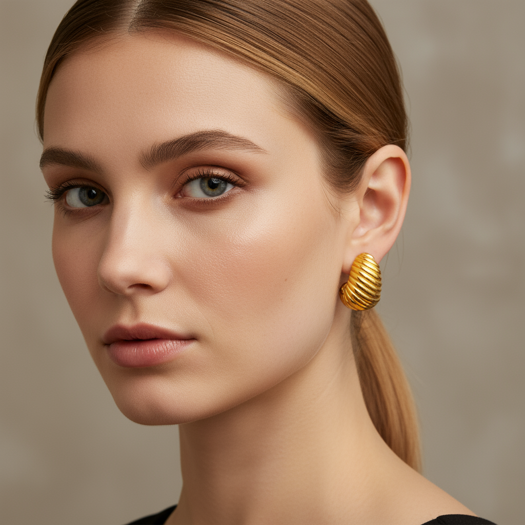 Alice – Stylish Gold-Plated Earrings