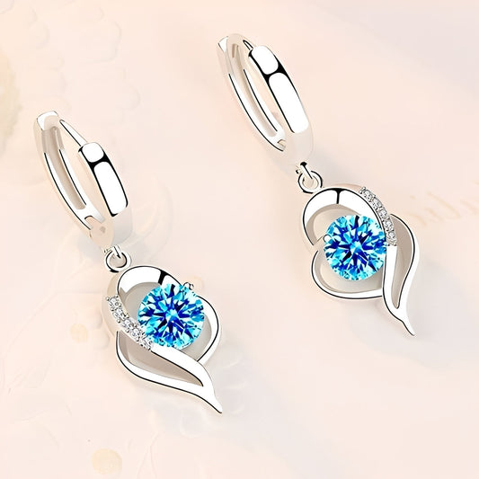 Noelle – Flower Earrings made of 925 Sterling Silver and Zirconia