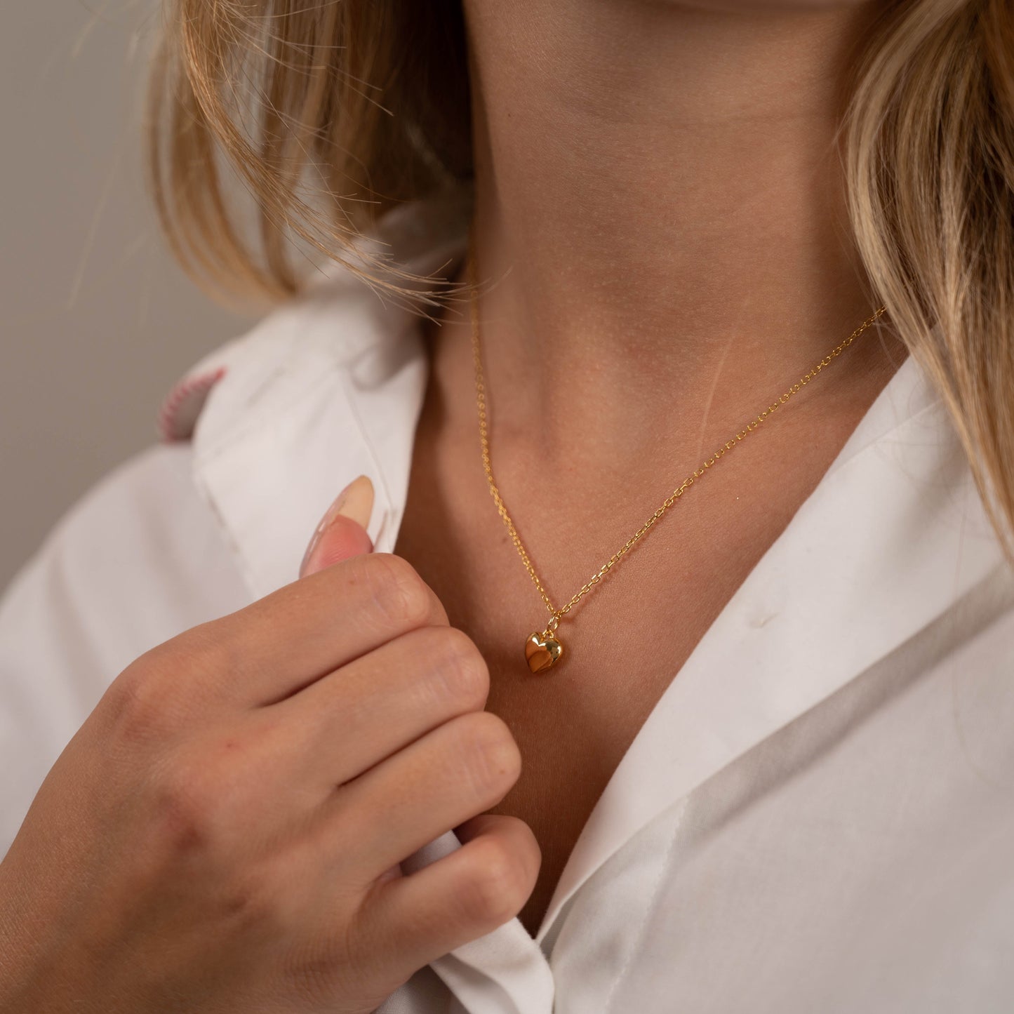 Lamia - Golden Heart Necklace