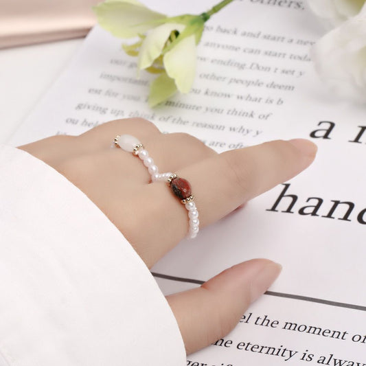 Stone Pearl - Vintage Ring with Pearls