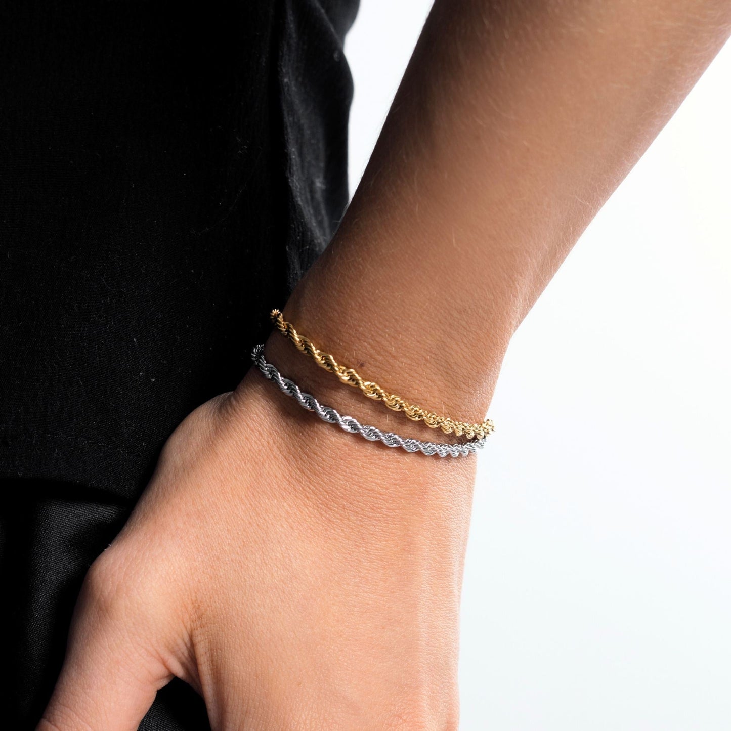 Calvi – Bracelet with Braided Gold Chain
