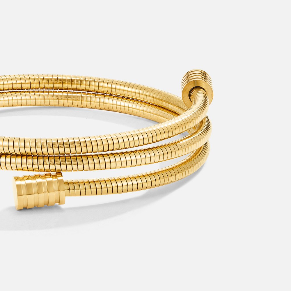 Women’s Multi-Strand Wrap Bracelet with Structured Cord and Knot Motif