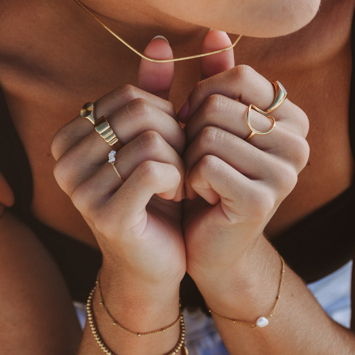 Women’s Statement Ring with Open Oval Shape and Sculptural Design